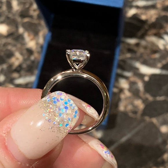 #115 Live show-Beautiful 1ct princess cut Moissanite - Picture 5 of 7